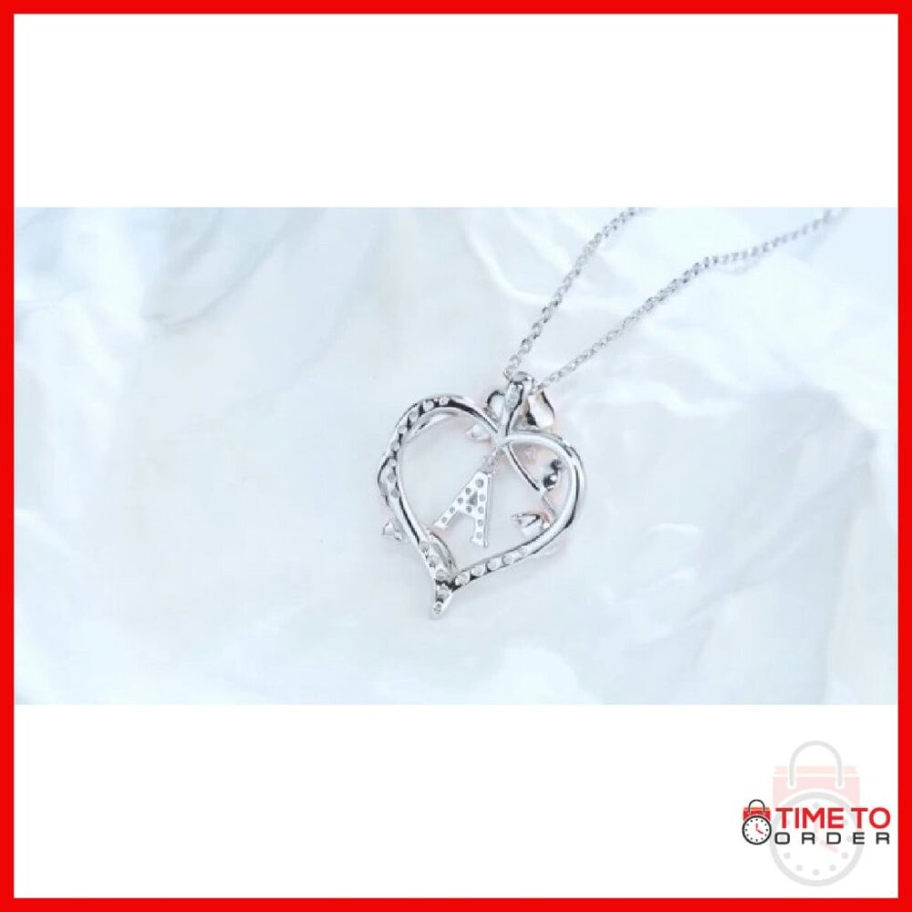 Sterling Silver Adjustable Initial Necklace With … - image 7